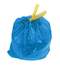Мешки для мусора 20 л, завязки, синие, в рулоне 20 шт., ПНД, 13 мкм, 45х52 см, прочные, Лайма