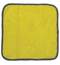 Салфетка универсальная двусторонняя, плотная микрофибра (плюш), 35х35 см, желтая/серая, Лайма
