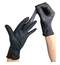 Перчатки нитриловые черные, 50 пар (100шт), неопудренные, прочные, XL (очень большой), LAIMA