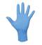 Перчатки нитриловые многоразовые особо прочные, 5 пар (10 шт.), L (большой), голубые, Лайма