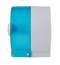 Диспенсер для туалетной бумаги в стандартных рулонах, КРУГЛЫЙ, тонированный голубой, Лайма