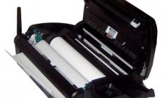 Как вставить бумагу в факс