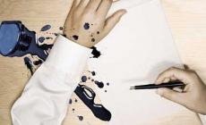 Чем вывести чернила от шариковой ручки